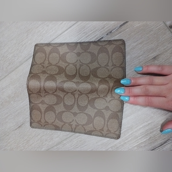 Coach Brown and Purple Wallet - Picture 5 of 5